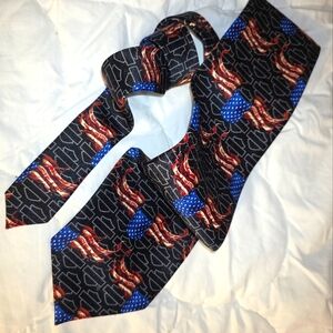 Harley Davidson Banner Of Pride 2001/ 251264 Neck Tie‎ 58x4 American Flag Biker